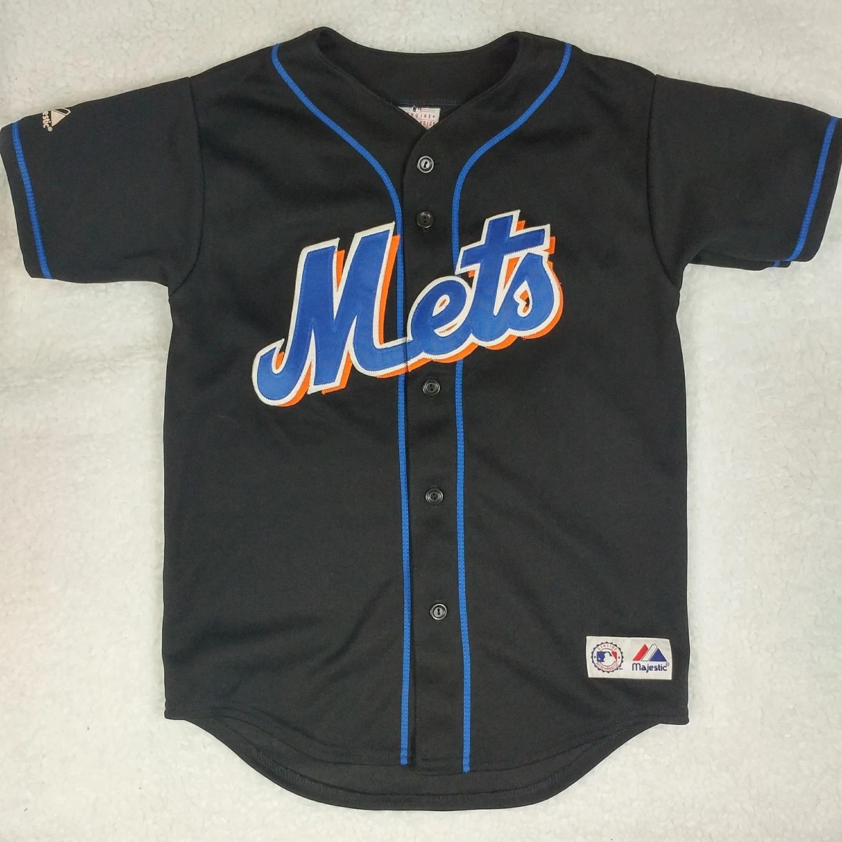 CARLOS BELTRAN #15 NEW YORK METS GENUINE MAJESTIC Black Stitched JERSEY SZ  2XL