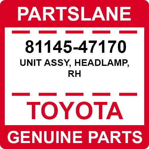 81145-47170 Toyota OEM Original Einheit Assy,Frontscheinwerfer 