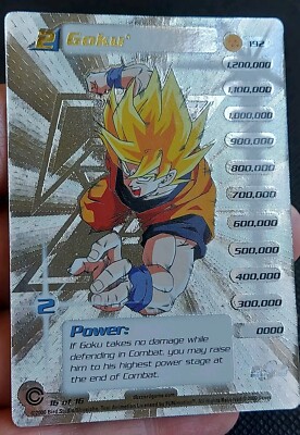 GOKU SILVER HOLO FOIL CARD DRAGON BALL Z #192 16/16 SCORE 2000 | eBay