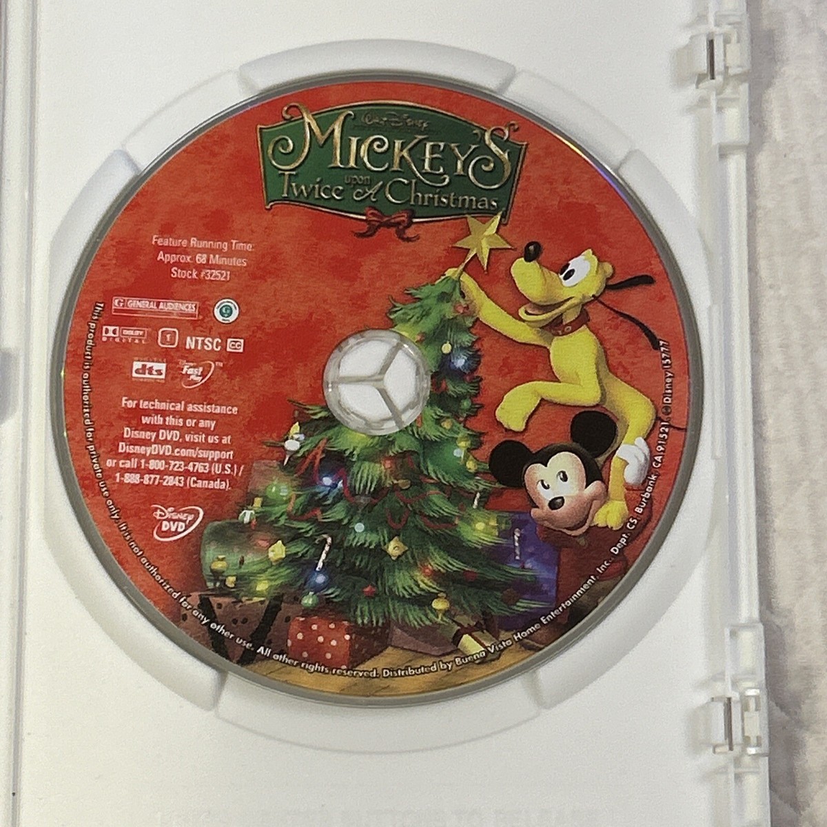 Mickey's Twice Upon A Christmas DVD 2004 Mickey Mouse Minnie Walt