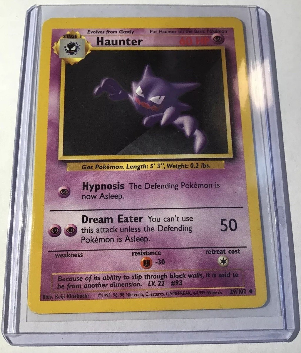 HAUNTER - Base Set - 29/102 - Uncommon - Pokemon Card - Unlimited