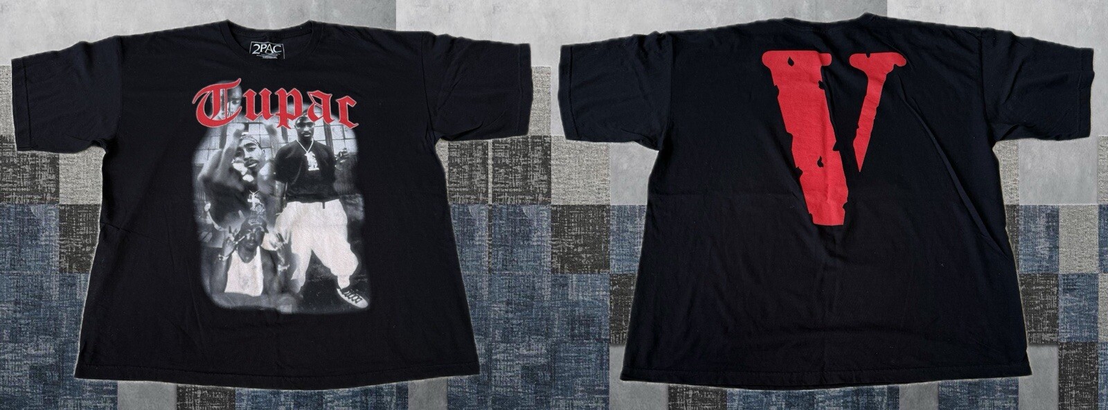 FILA Camicia 2pac Vlone 2XL rap vintage dischi braccio della morte