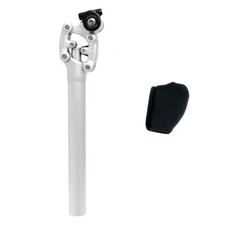 SR SUNTOUR SP12 NCX Suspension Seat Post w/ Protective Cover 30.9X350mm , Silver