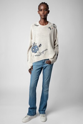 2023 Zadig & Voltaire Markus Multi Leaves Sweater Pullover 2023 Zadig & Voltaire Markus Multi Leaves Sweater Pullover