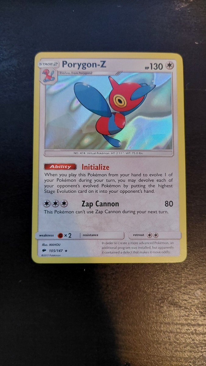 Pokémon TCG Porygon-Z Burning Shadows 105/147 Holo Holo Rare