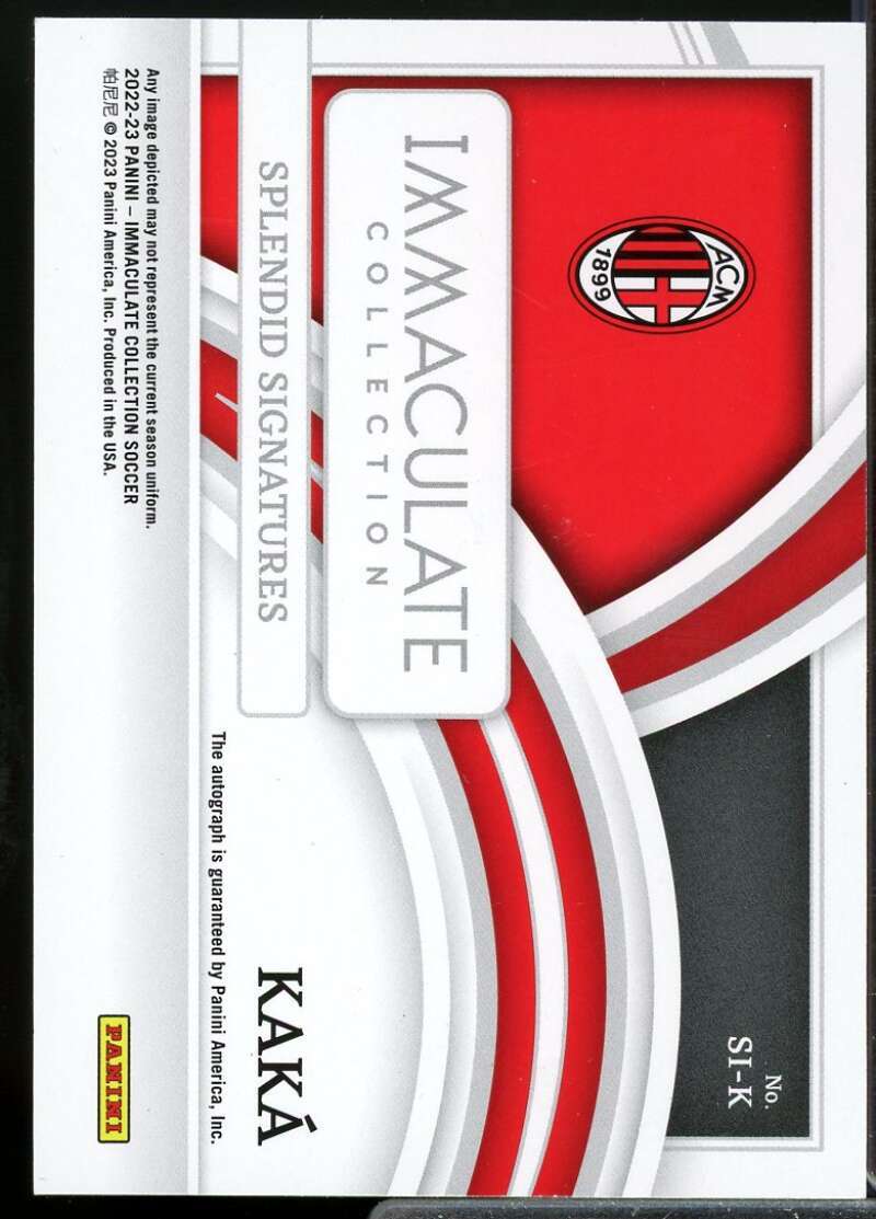 Kaka /5 2022-23 Immaculate Collection Splendid Signatures