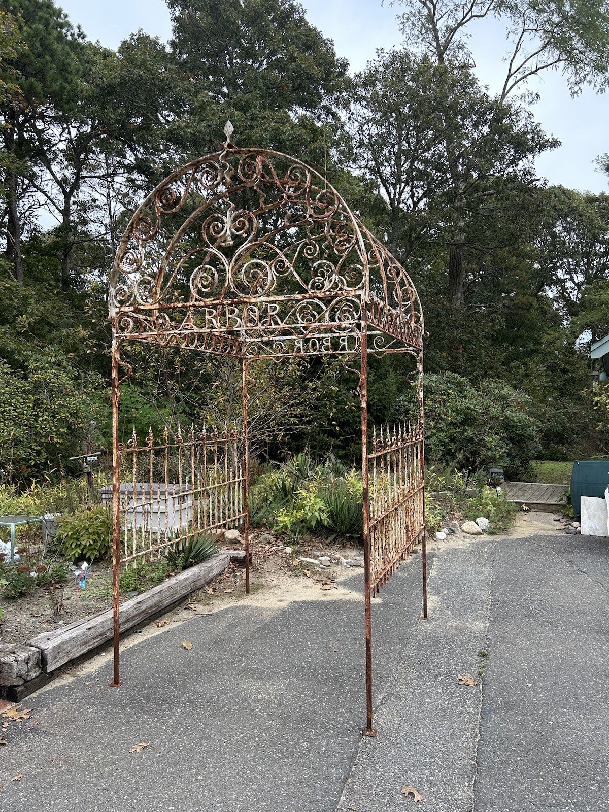 Fine 12’ X 67” W X 77” Wrought Iron Arbor Victorian Garden Arch Cape Cod eBay