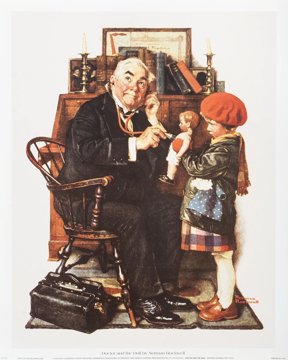 医療関係の方への贈り物！　ロックウェル Doctor and the Doll NORMAN ROCKWELL Doctor and the Doll 15