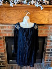 Maurice's Brand Black Lacey Dress Women Size Medium