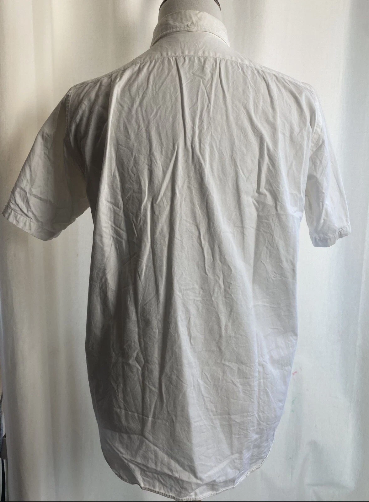 A BATHING APE (BAPE) Camicia abito vintage Bape A Bathing Ape Classics bianca manica corta XL abbottonata