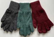 Alpaka Handschuhe 100% Alpakawolle Fingerhand...