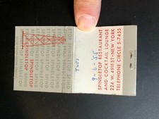 OLD Vintage "SPINDLETOP" Restaurant, New York City matchbook MADE IN USA
