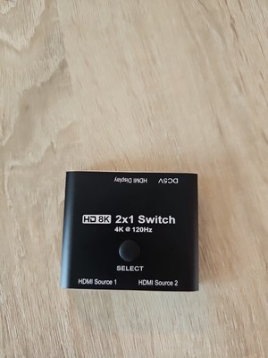 CABLEDECONN HDMI 2.1 Ultra 8K HD Bi-Directional Mini Switch 8K@60Hz 4K@120Hz HDR