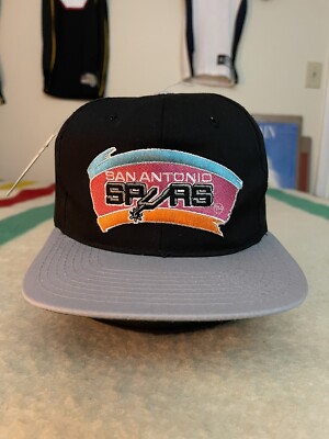 Vintage 89 San Antonio Spurs Fiesta Plain Logo Starter Snapback NBA Cap NEW  TAGS