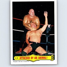 1985 Topps WWF Wrestling George Steele Attacked by An Animal! Base #37