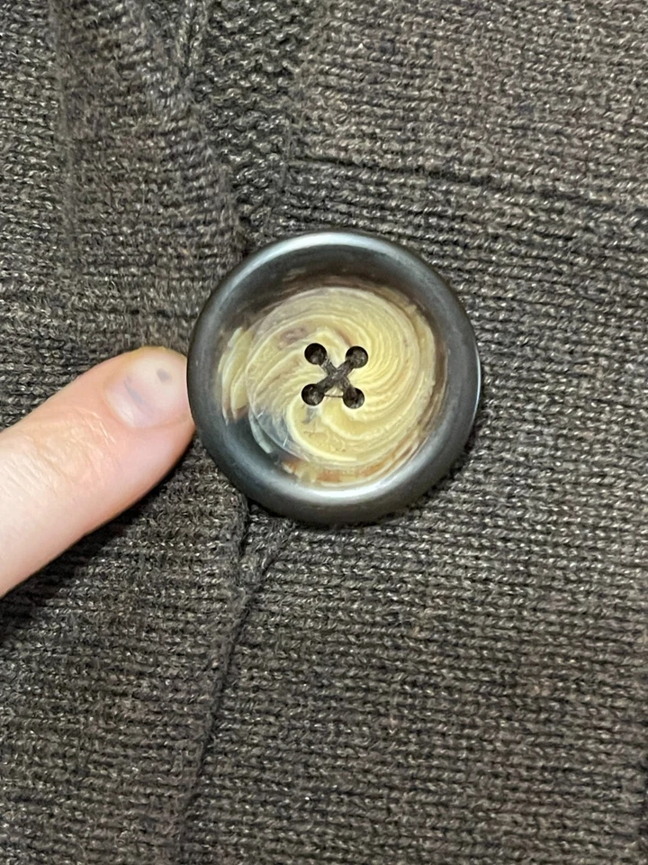 Suéter Northcrest, Para Mujer Talla Mediana, Negro, Cárdigan, Punto Cable Foto 3 de 4