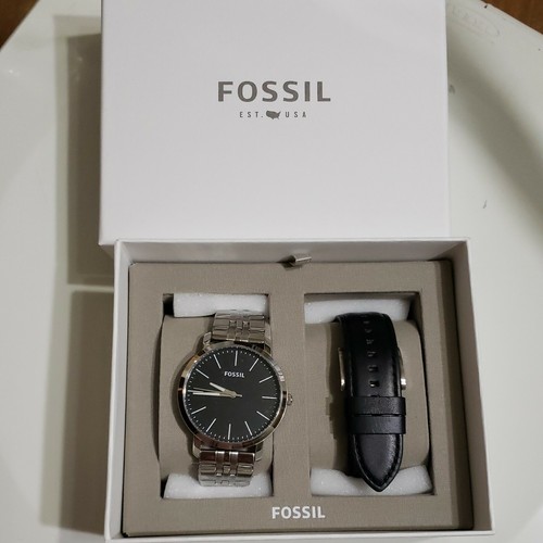 NIB Fossil BQ2466 Luther Three-Hand 