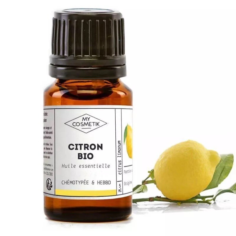 Huile Essentielle Bio Citron 10 ml extract naturel de agrume