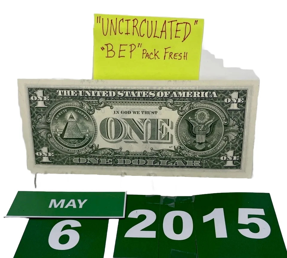 Birthday/Anniversary Dollar May 6 2015 . Fancy Serial Number Uncirculated “Gem” - Image 3 of 4