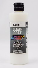 Createx Colors 5621 Clear Coat Satin 8oz water-based top coat for hobby  models