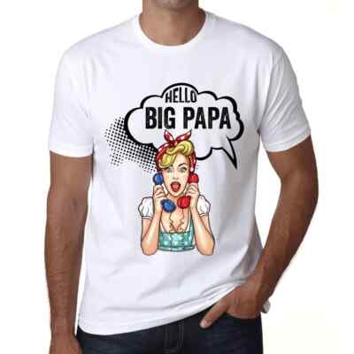 Herren Grafik T-Shirt Hallo großer Papa   Hello Big Papa   Öko-Verantwortlich