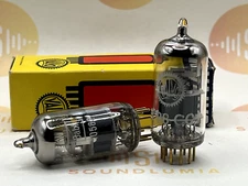 Valvo E88CC 6922 White Print Matched Pair - Heerlen, NL 1968/69 7LG - Near NOS