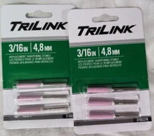 Trilink Saw Chain 316SSTL 3/16" Sharpening Stone 3 Pack X 2 (6 total)