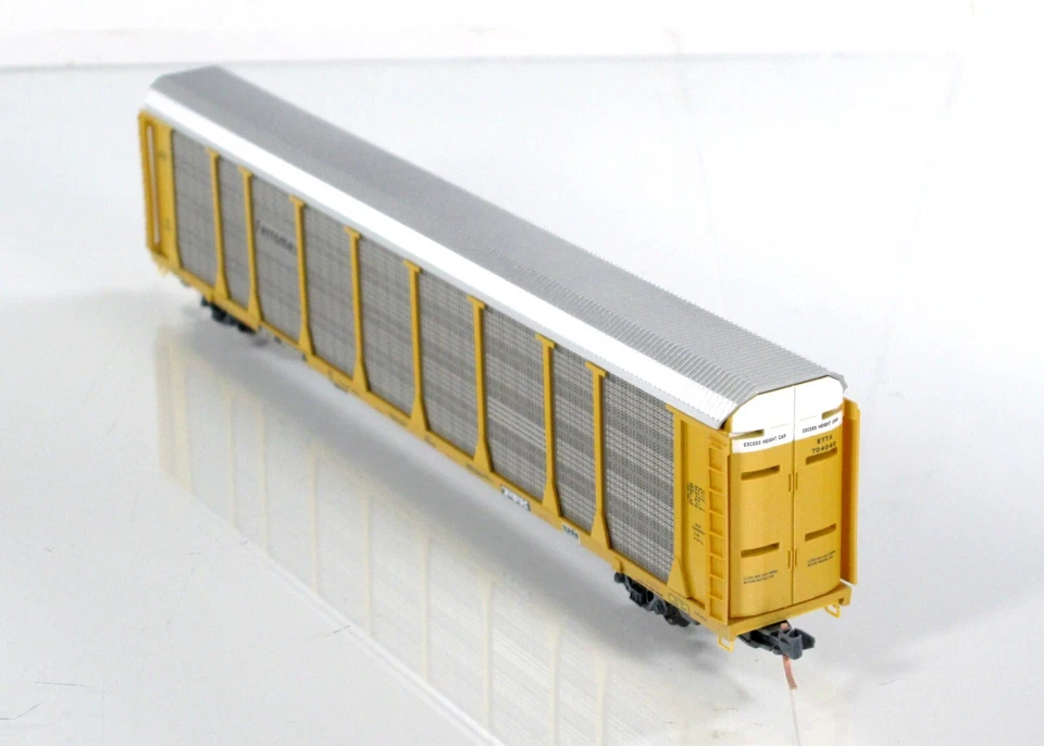 N Scale ***FERROMEX*** 89' Weathered, Graffiti Auto Rack - Micro Trains 11144190 - Image 4 of 4