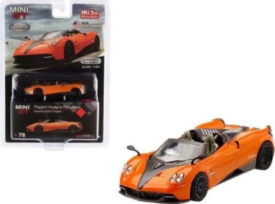ミニカー MINI GT Pagani Huayra Roadster 78 TSM MINI GT MGT00078 PAGANI HUAYRA ROADSTER LHD 1/64 ARANCIO SAINT