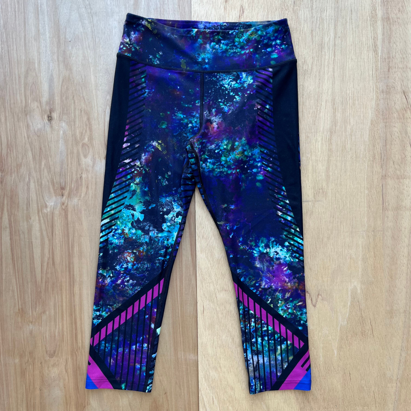 Leggings donna FILA SPORT modello astratto vita media yoga palestra tg M