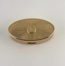 Vintage MCM Gold Tone Max Factor Lipstick Compact