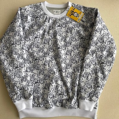 Doraemon Sweatshirt mit Sternenmuster weiß schwarz Polyester Größe 6
