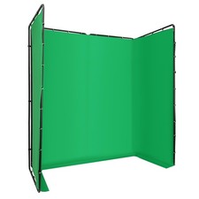 13.12 7.87ft Photography Backdrop Stand Kit with Green Cloth For Photo Studio