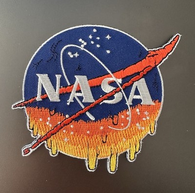 NASA Trippy Astronaut Mission Patch  3.5'' Logo Iron On Sew On