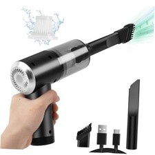 Mini Portable Vacuum Cleaner, Keyboard Wireless Handheld Vacuum with Black