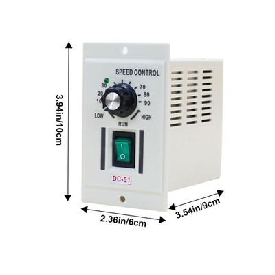DC 0-90V Knob Motor Speed Controller Variable Adjustable Speed AC 110V Input