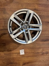 1x Alufelgen 17 Zoll 7.0 ET42 8W0 601 025 P Audi Silber (49)