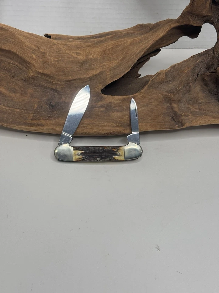 Boker Solingen, Germany Stag Canoe Knife . Good condition. - Image 4 of 4