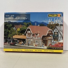 Model Railway Station Faller 131541 HO Bahnhof Burgdorf Kit - w/ Lighting! New