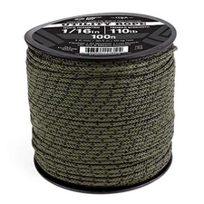 Atwood Rope 1/16 Utility Cord 1.6mm x 100ft Reusable Spool Tactical (Camo, 100)