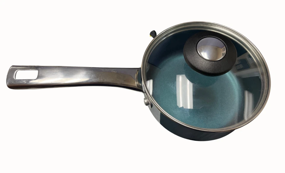 Cook’s Essentials Impactbase Nonstick 1Qt Pot Stainless Steel - Image 2 of 3