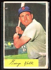 George Kell 1954 Bowman Q #50 Boston Red Sox