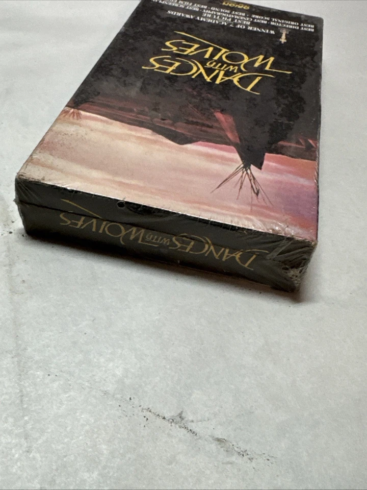Dances With Wolves VHS RARE FACTORY SEALED STUDIO WATERMARK 1990 1st print Orion - Image 4 of 4