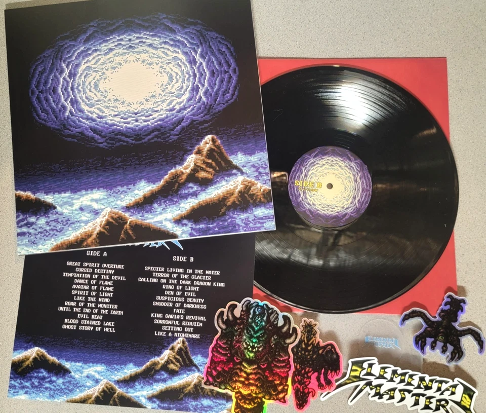 Elemental Master RARE Sega Genesis OST Vinyl Soundtrack Record w/stickers magnet - Image 2 of 4