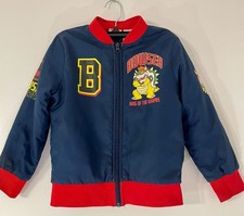 Nintendo Super Mario Bowser King of the Koopas Boys Bomber Jacket Size 6/7