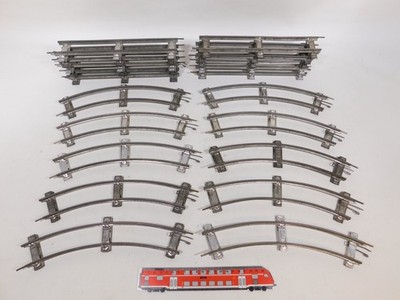 20x Märklin Spur 0 Gleis Uhrwerk-Betrieb 1620 A 8er Kreis 1620 D 26 cm #DU567-3