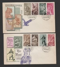 Spanish Colonies - Sahara / Ifni / Rio Muni lot of 3 FDC 1960 - semi-postal