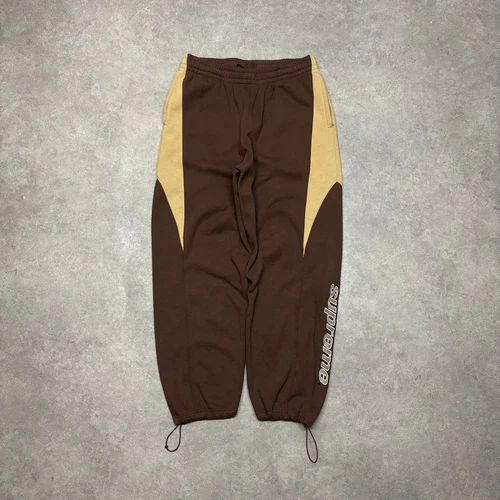 Bas de survêtement Supreme deux tons marron coton épais (L)