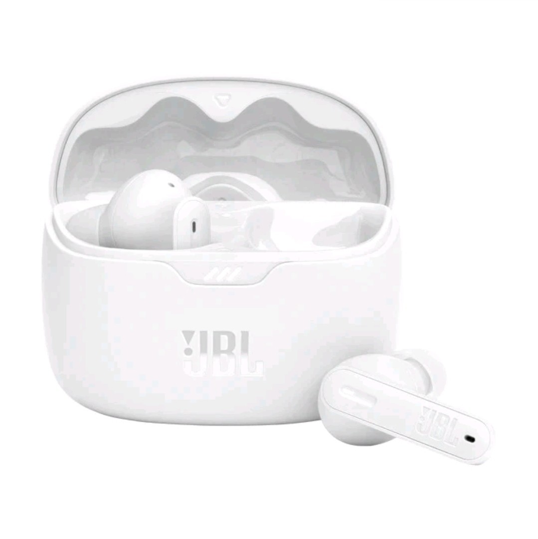 Genuine JBL  Tune Beam Pure Bass Wireless Bluetooth Earbuds,Earphones White New 