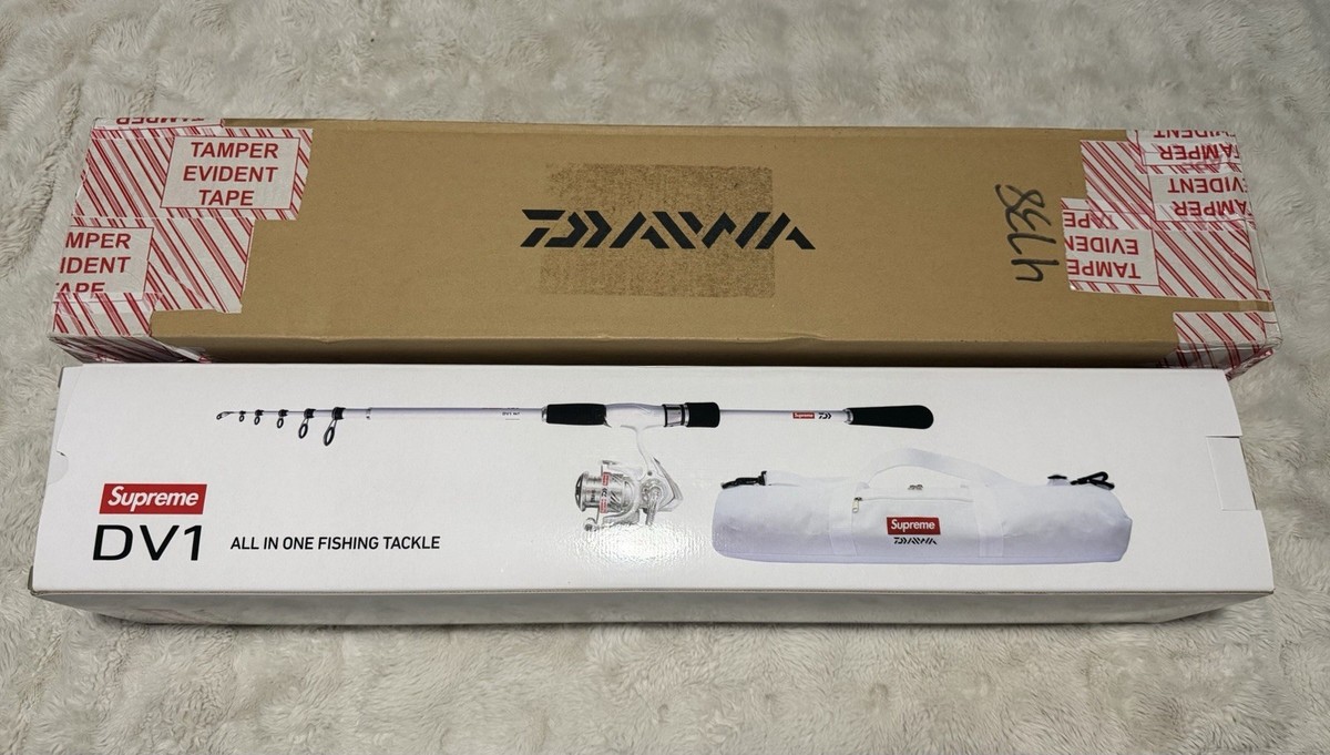 Supreme x Daiwa DV1 Fishing Rod and Reel SS23 Brand New | eBay